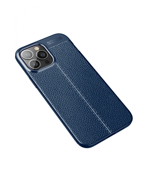 Newface iPhone 15 Pro Kılıf Auto Focus Kapak - Lacivert