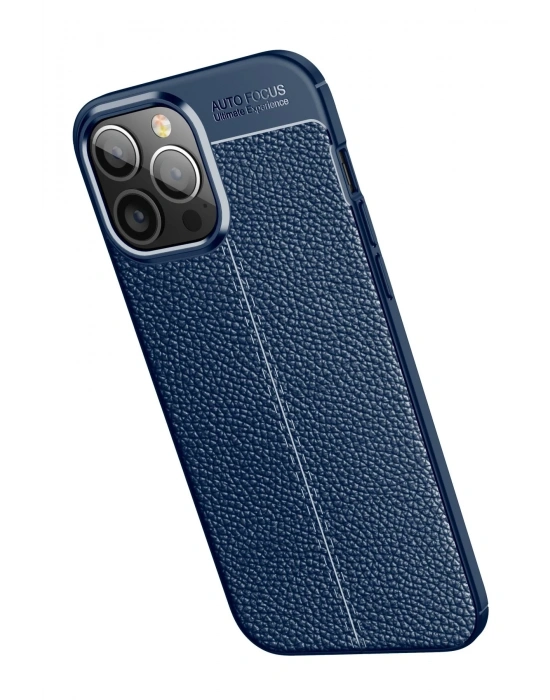 Newface iPhone 15 Pro Kılıf Auto Focus Kapak - Lacivert