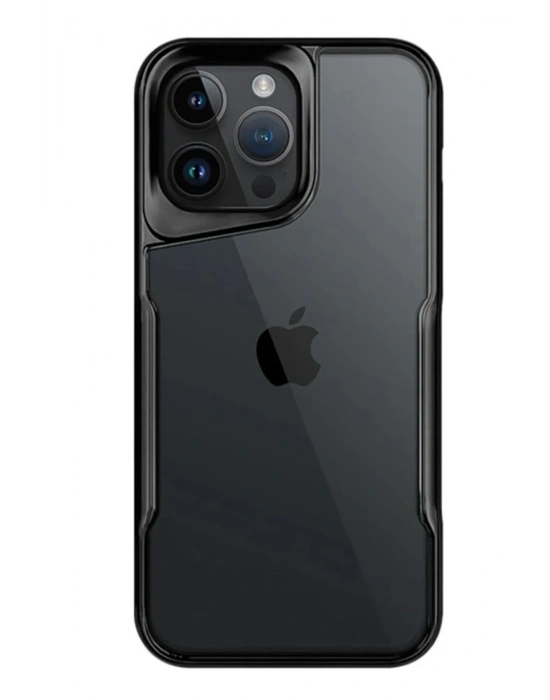 Newface iPhone 15 Pro Kılıf Boyi Silikon Kapak - Siyah