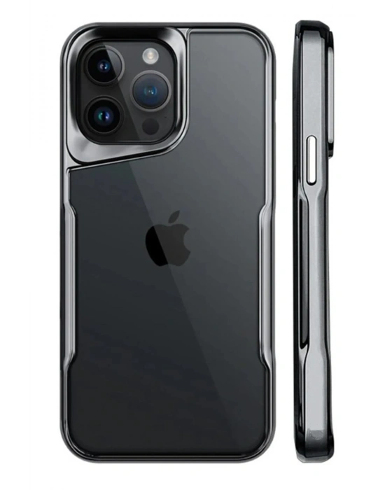 Newface iPhone 15 Pro Kılıf Boyi Silikon Kapak - Titan Gri