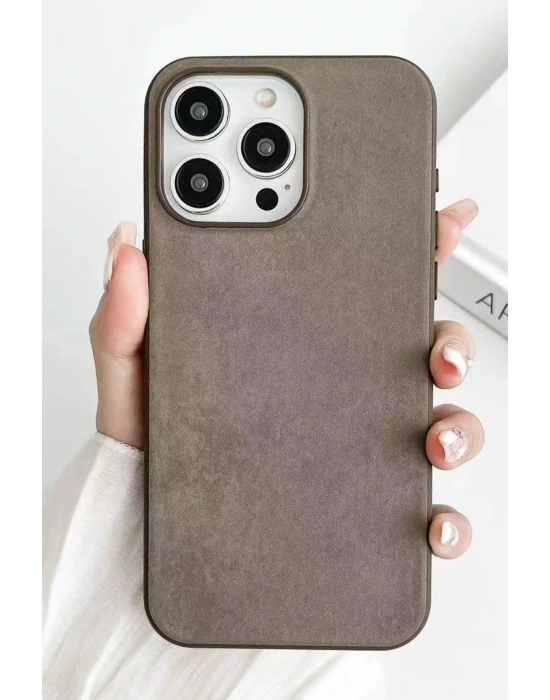 Newface iPhone 15 Pro Kılıf Karen Magsafe Kapak - Kahverengi