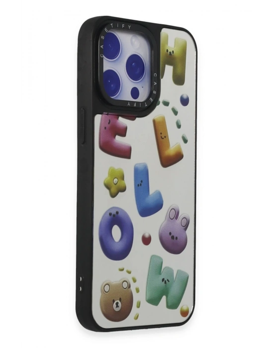 Newface iPhone 15 Pro Kılıf Mirror Desenli Kapak - Mirror - 15