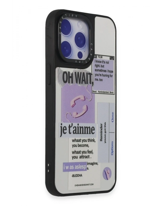 Newface iPhone 15 Pro Kılıf Mirror Desenli Kapak - Mirror - 4