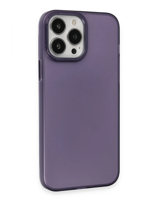 Newface iPhone 15 Pro Kılıf Modos Metal Kapak - Derin Mor