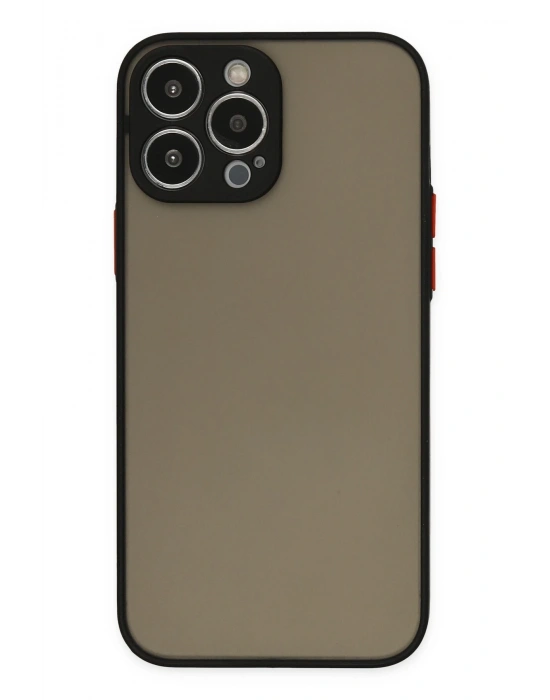 Newface iPhone 15 Pro Kılıf Montreal Silikon Kapak - Siyah