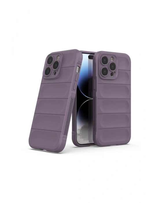 Newface iPhone 15 Pro Kılıf Optimum Silikon - Mor