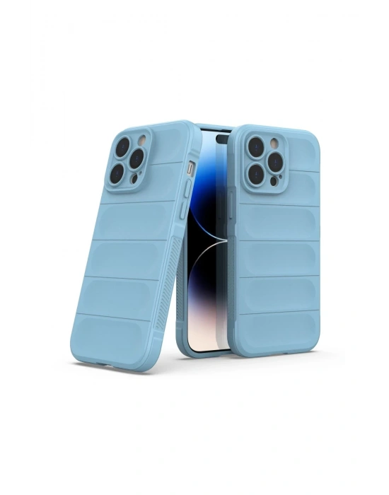 Newface iPhone 15 Pro Kılıf Optimum Silikon - Sky Blue