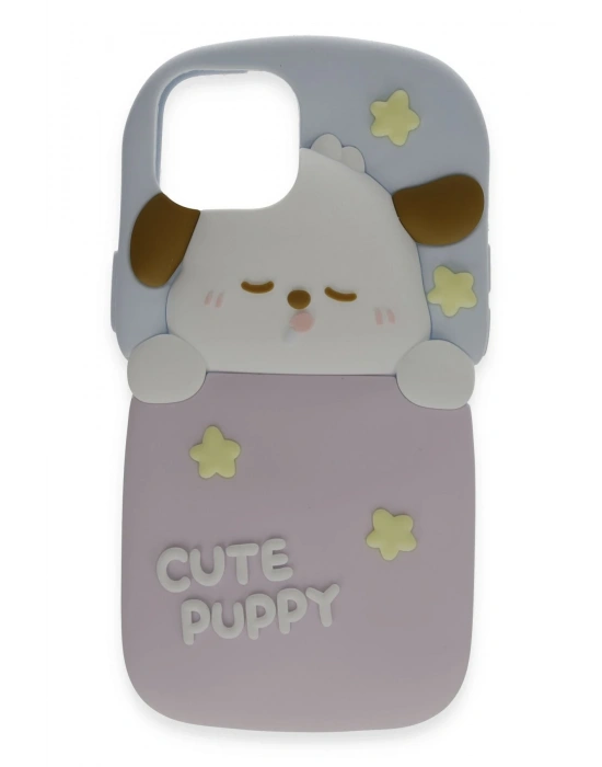 Newface iPhone 15 Pro Kılıf Poky Karakter Silikon Kapak - Desen 9