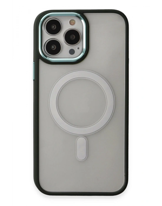 Newface iPhone 15 Pro Kılıf Room Magneticsafe Silikon - Köknar Yeşili