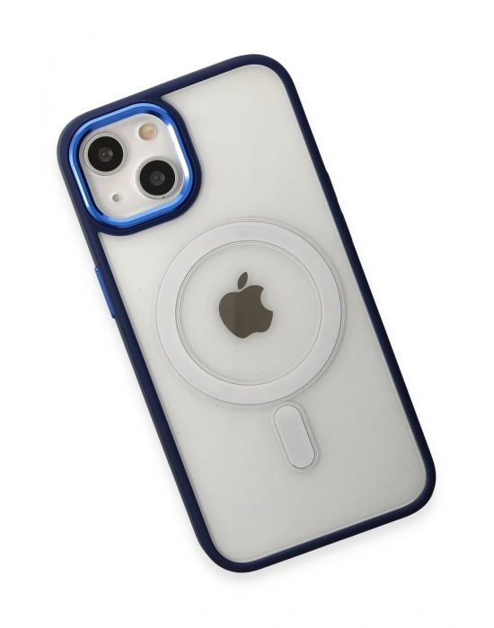 Newface iPhone 15 Pro Kılıf Room Magneticsafe Silikon - Lacivert