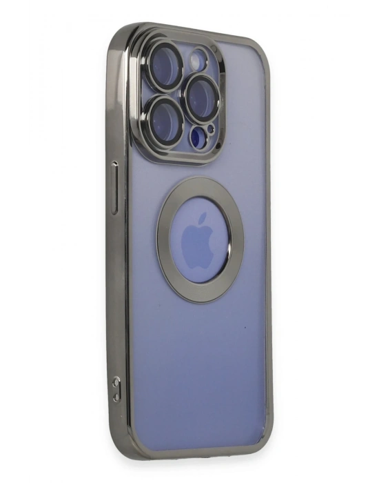 Newface iPhone 15 Pro Kılıf Slot Silikon - Titan Gri