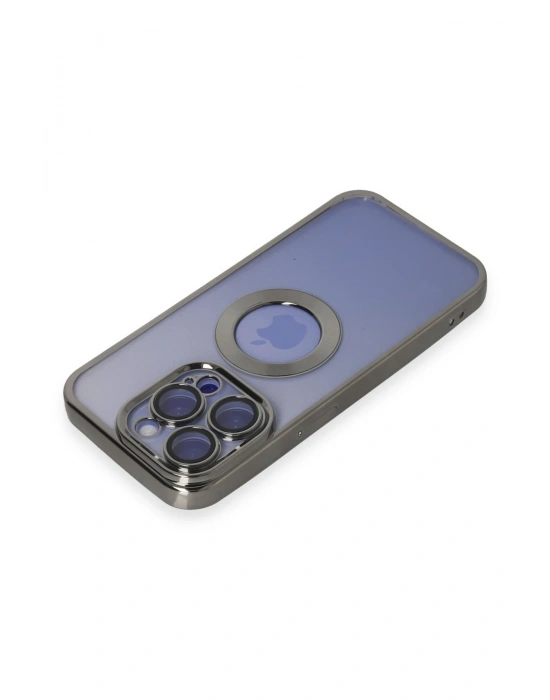 Newface iPhone 15 Pro Kılıf Slot Silikon - Titan Gri