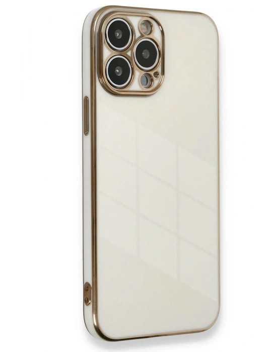 Newface iPhone 15 Pro Kılıf Volet Silikon - Beyaz