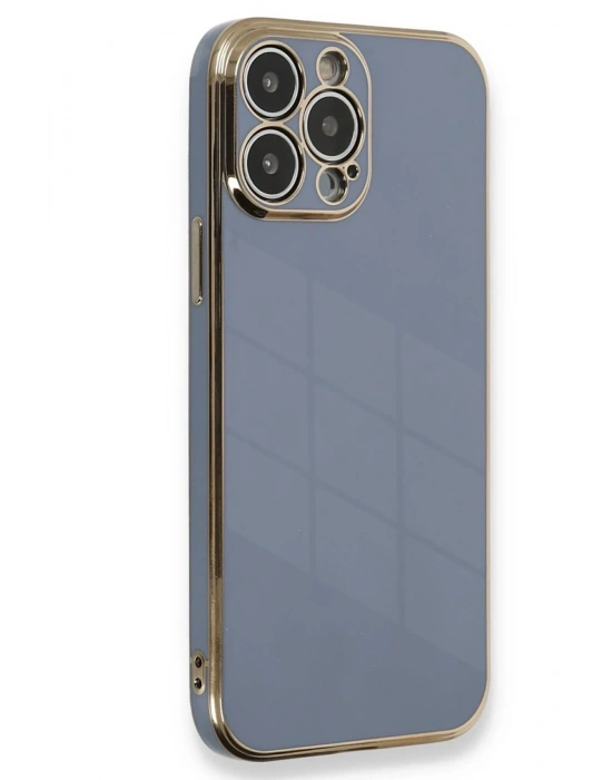 Newface iPhone 15 Pro Kılıf Volet Silikon - Mavi