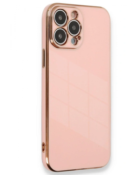 Newface iPhone 15 Pro Kılıf Volet Silikon - Pembe