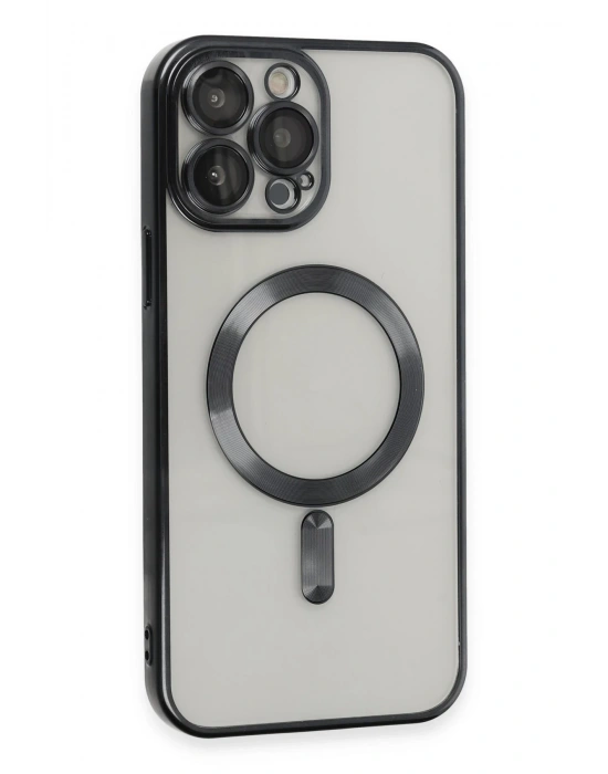 Newface iPhone 15 Pro Max Kılıf Kross Magneticsafe Kapak - Siyah