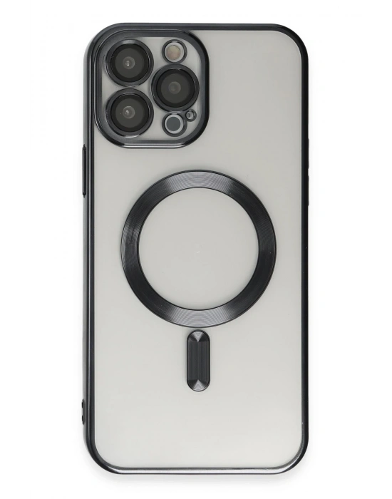 Newface iPhone 15 Pro Max Kılıf Kross Magneticsafe Kapak - Siyah