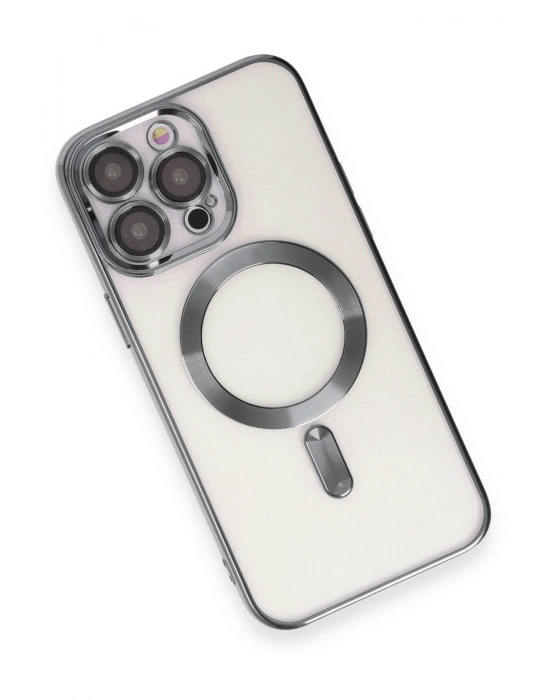 Newface iPhone 15 Pro Max Kılıf Kross Magneticsafe Kapak - Titan Gri