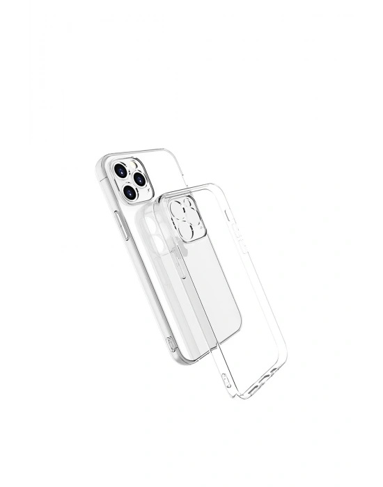 Newface iPhone 15 Pro Max Kılıf Lüx Şeffaf Silikon