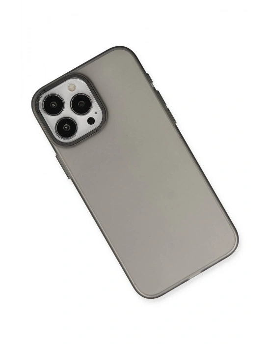 Newface iPhone 15 Pro Max Kılıf Modos Metal Kapak - Siyah