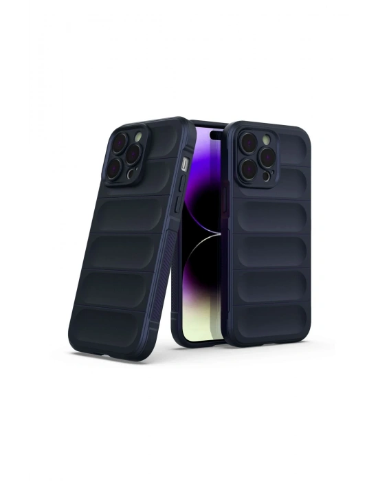 Newface iPhone 15 Pro Max Kılıf Optimum Silikon - Lacivert