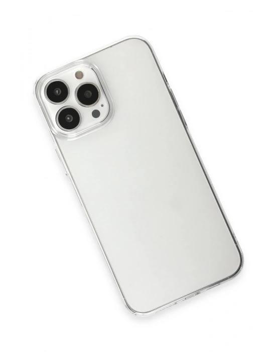 Newface iPhone 15 Pro Max Kılıf Pc Sert Şeffaf Kapak - Şeffaf