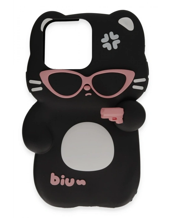 Newface iPhone 15 Pro Max Kılıf Poky Karakter Silikon Kapak - Desen 1