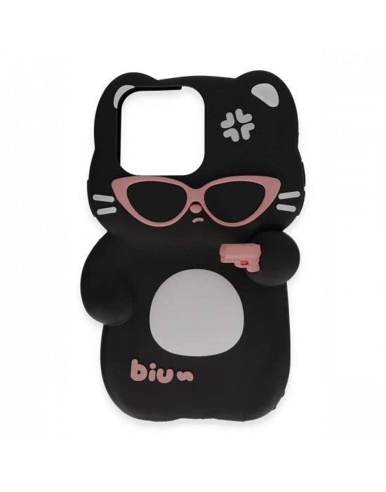 Newface iPhone 15 Pro Max Kılıf Poky Karakter Silikon Kapak - Desen 1