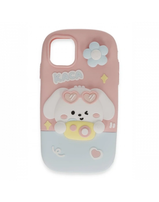 Newface iPhone 15 Pro Max Kılıf Poky Karakter Silikon Kapak - Desen 13