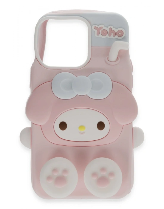 Newface iPhone 15 Pro Max Kılıf Poky Karakter Silikon Kapak - Desen 2