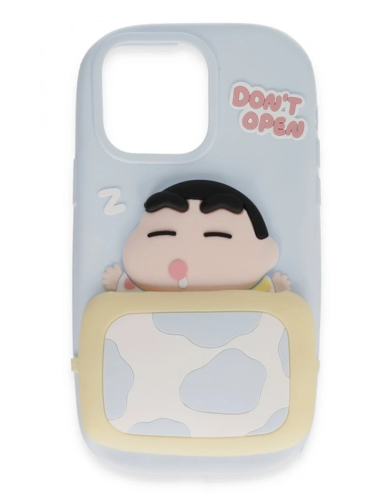 Newface iPhone 15 Pro Max Kılıf Poky Karakter Silikon Kapak - Desen 3