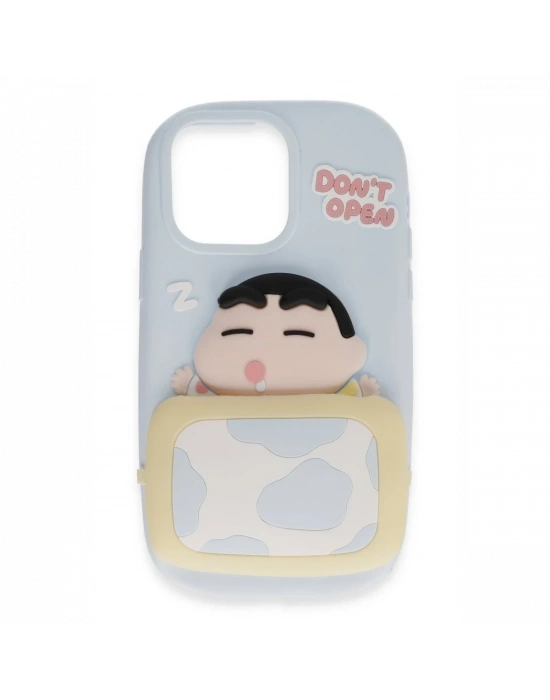 Newface iPhone 15 Pro Max Kılıf Poky Karakter Silikon Kapak - Desen 3