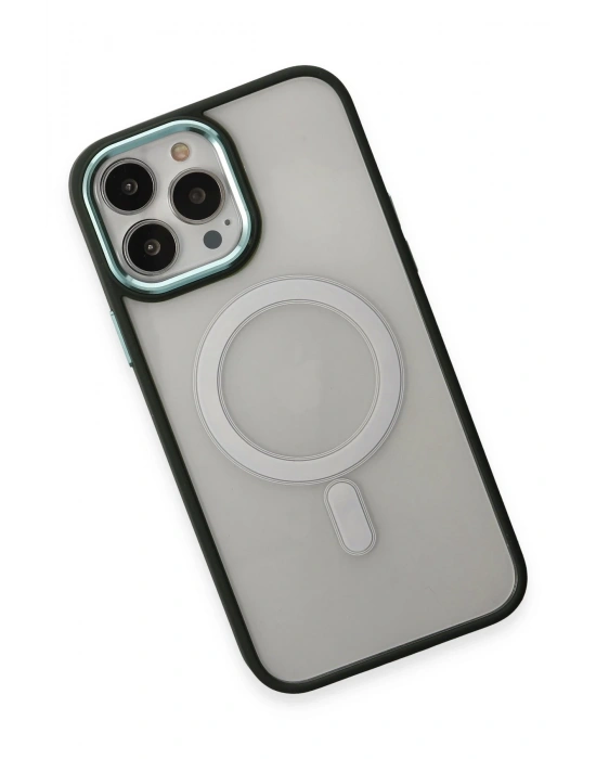 Newface iPhone 15 Pro Max Kılıf Room Magneticsafe Silikon - Köknar Yeşili