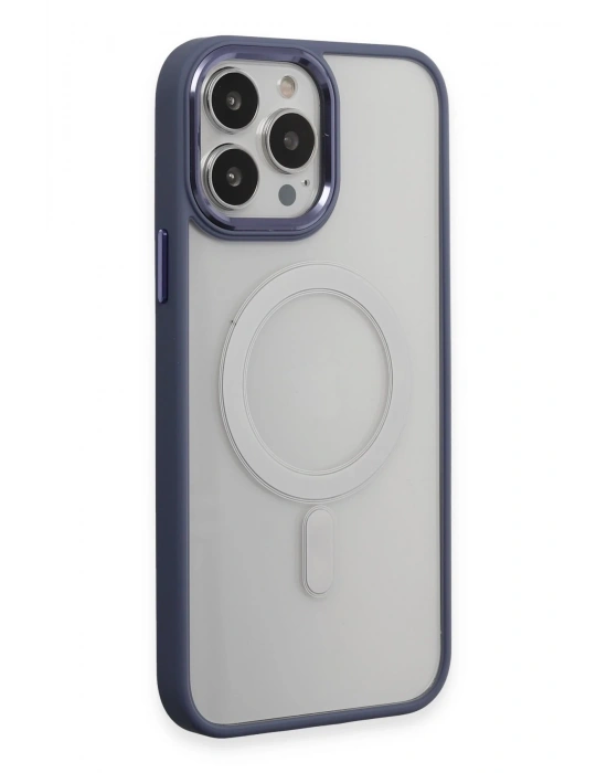 Newface iPhone 15 Pro Max Kılıf Room Magneticsafe Silikon - Sierra Blue