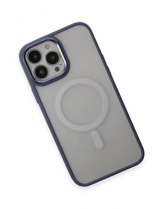 Newface iPhone 15 Pro Max Kılıf Room Magneticsafe Silikon - Sierra Blue