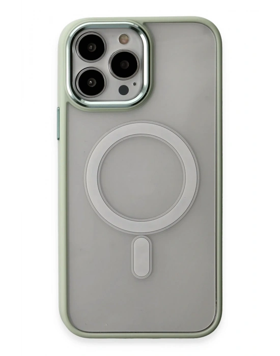 Newface iPhone 15 Pro Max Kılıf Room Magneticsafe Silikon - Su Yeşili