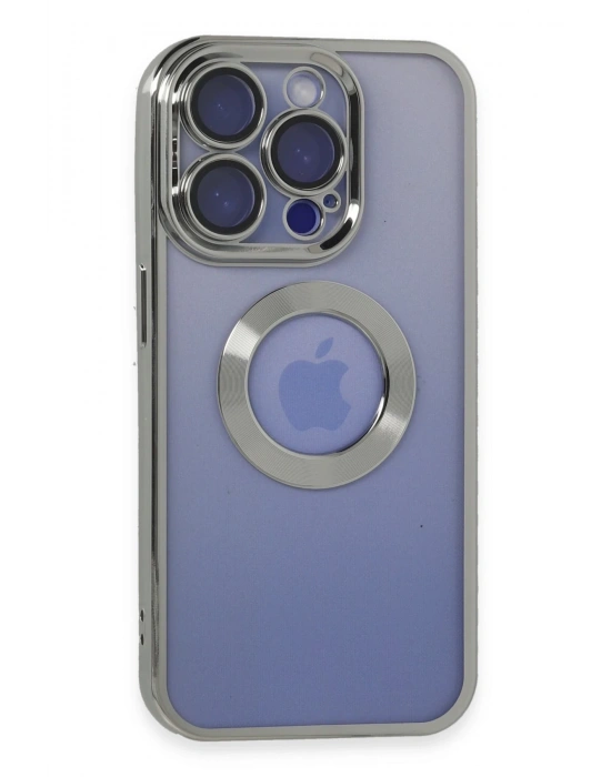 Newface iPhone 15 Pro Max Kılıf Slot Silikon - Gümüş