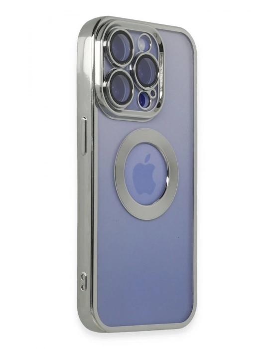 Newface iPhone 15 Pro Max Kılıf Slot Silikon - Gümüş