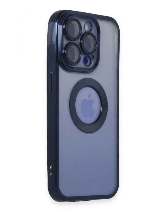 Newface iPhone 15 Pro Max Kılıf Slot Silikon - Lacivert