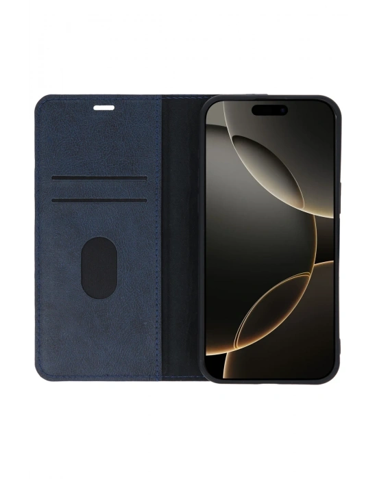 Newface iPhone 15 Pro Max Kılıf Trend S Plus Kapaklı Kılıf - Koyu Yeşil