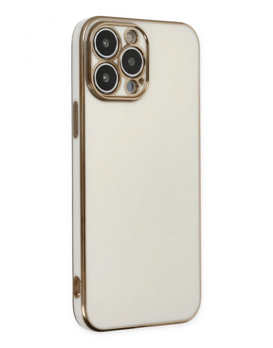 Newface iPhone 15 Pro Max Kılıf Volet Silikon - Beyaz