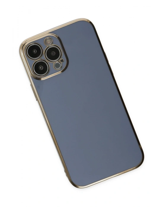 Newface iPhone 15 Pro Max Kılıf Volet Silikon - Mavi