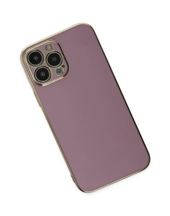 Newface iPhone 15 Pro Max Kılıf Volet Silikon - Mor