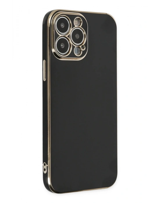 Newface iPhone 15 Pro Max Kılıf Volet Silikon - Siyah