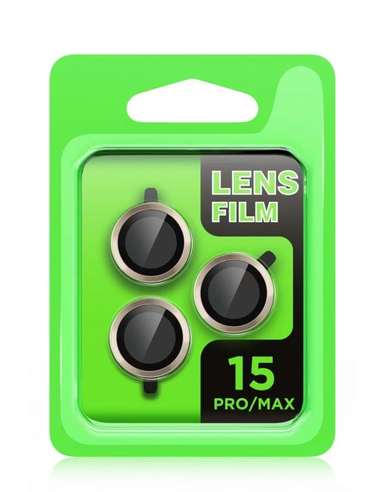 Newface iPhone 15 Pro Raze Metal Kamera Lens - Titan Gri