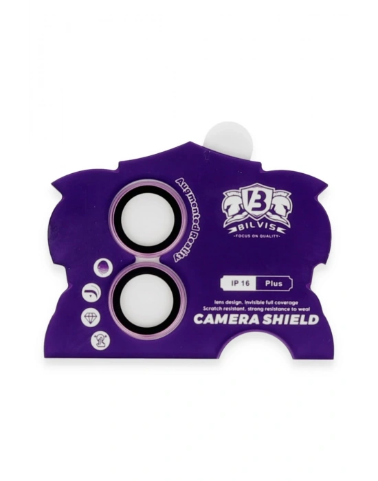 Newface iPhone 16 Bilvis Titan Kamera Lens - Pembe