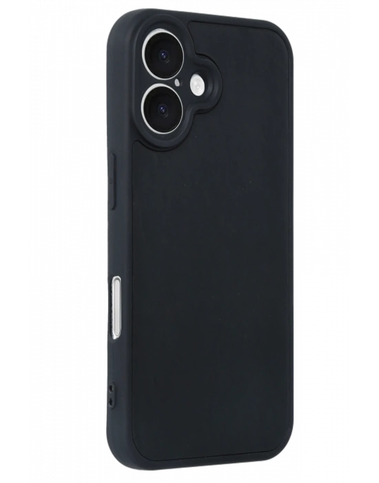 Newface iPhone 16 Kılıf Aras Deri Kapak - Siyah