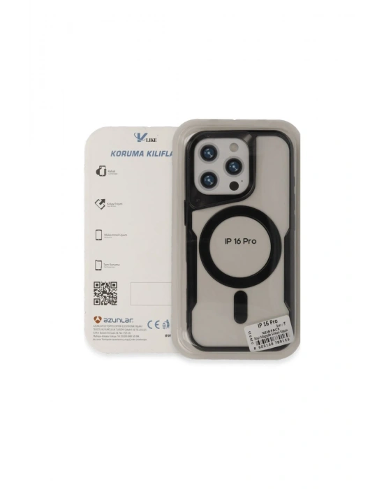 Newface iPhone 16 Kılıf Boyi Magsafe Silikon Kapak - Kahverengi