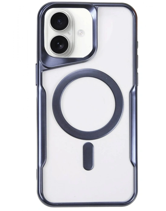 Newface iPhone 16 Kılıf Boyi Magsafe Silikon Kapak - Lacivert