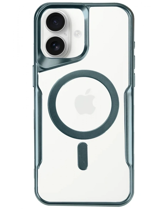 Newface iPhone 16 Kılıf Boyi Magsafe Silikon Kapak - Turkuaz